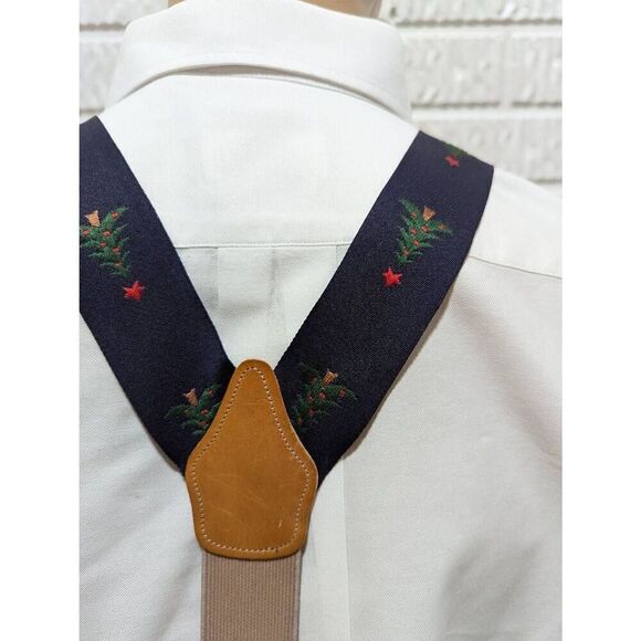 Unbranded Men's Multi-Color Christmas Tree Pattern Suspenders - Picture 2 of 7